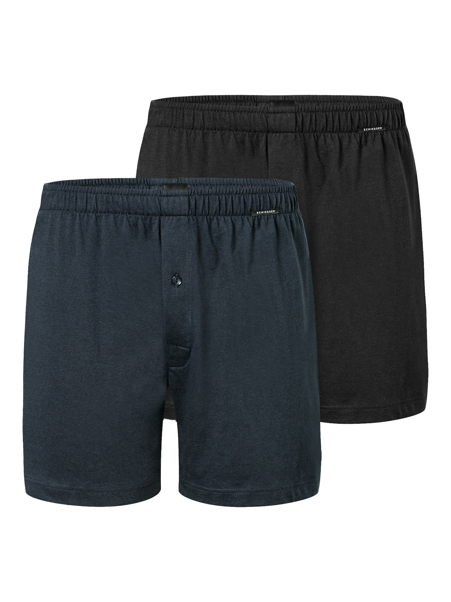 SCHIESSER Herren Boxershorts Basic 2er Pack