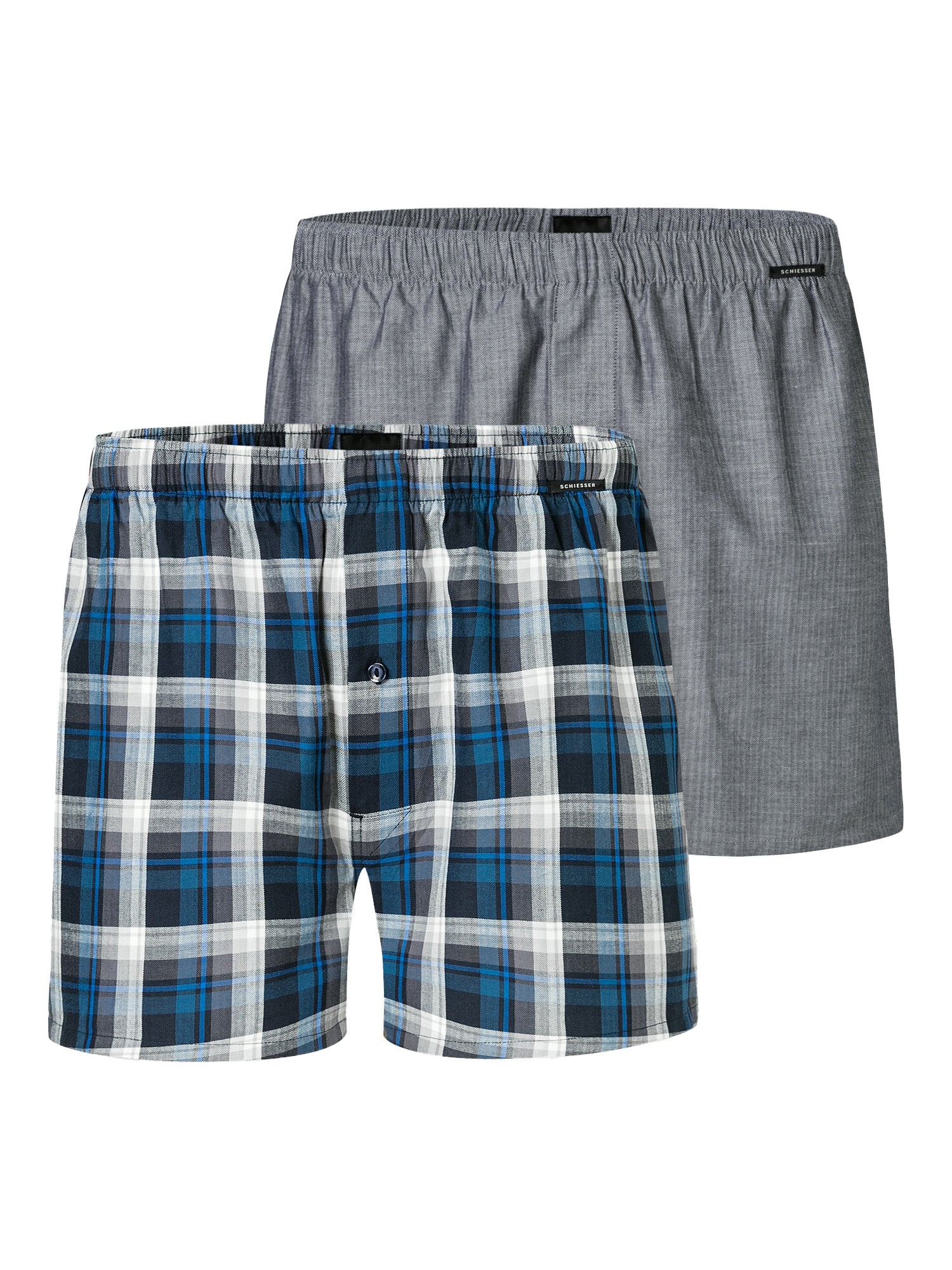 SCHIESSER Herren Boxershorts Web 2er Pack