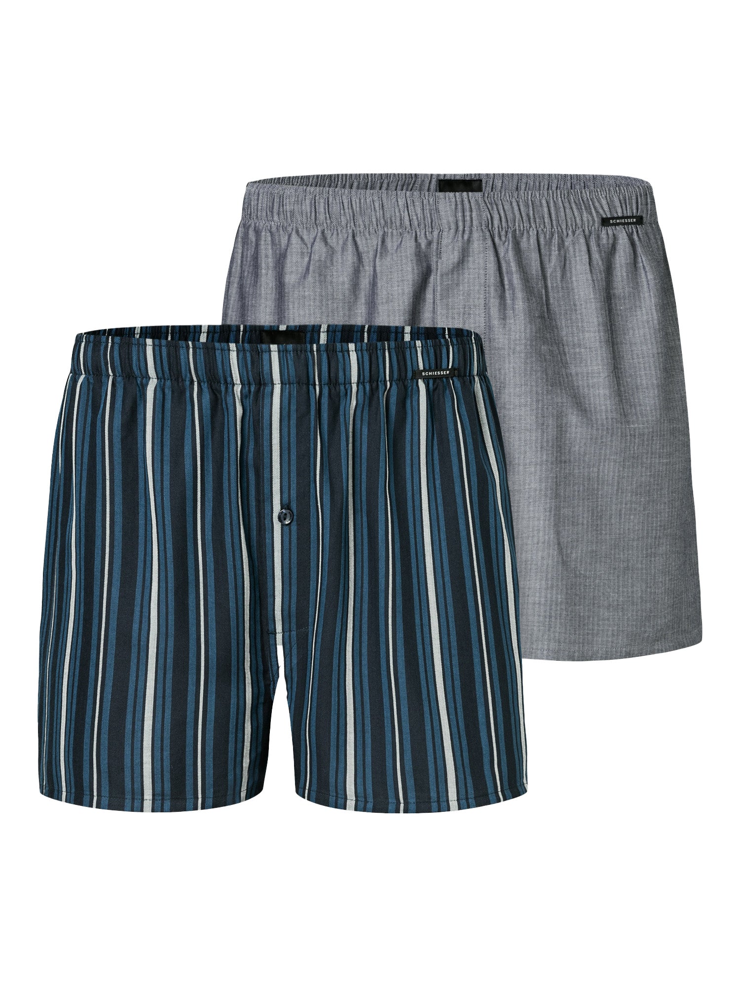 SCHIESSER Herren Boxershorts Web 2er Pack