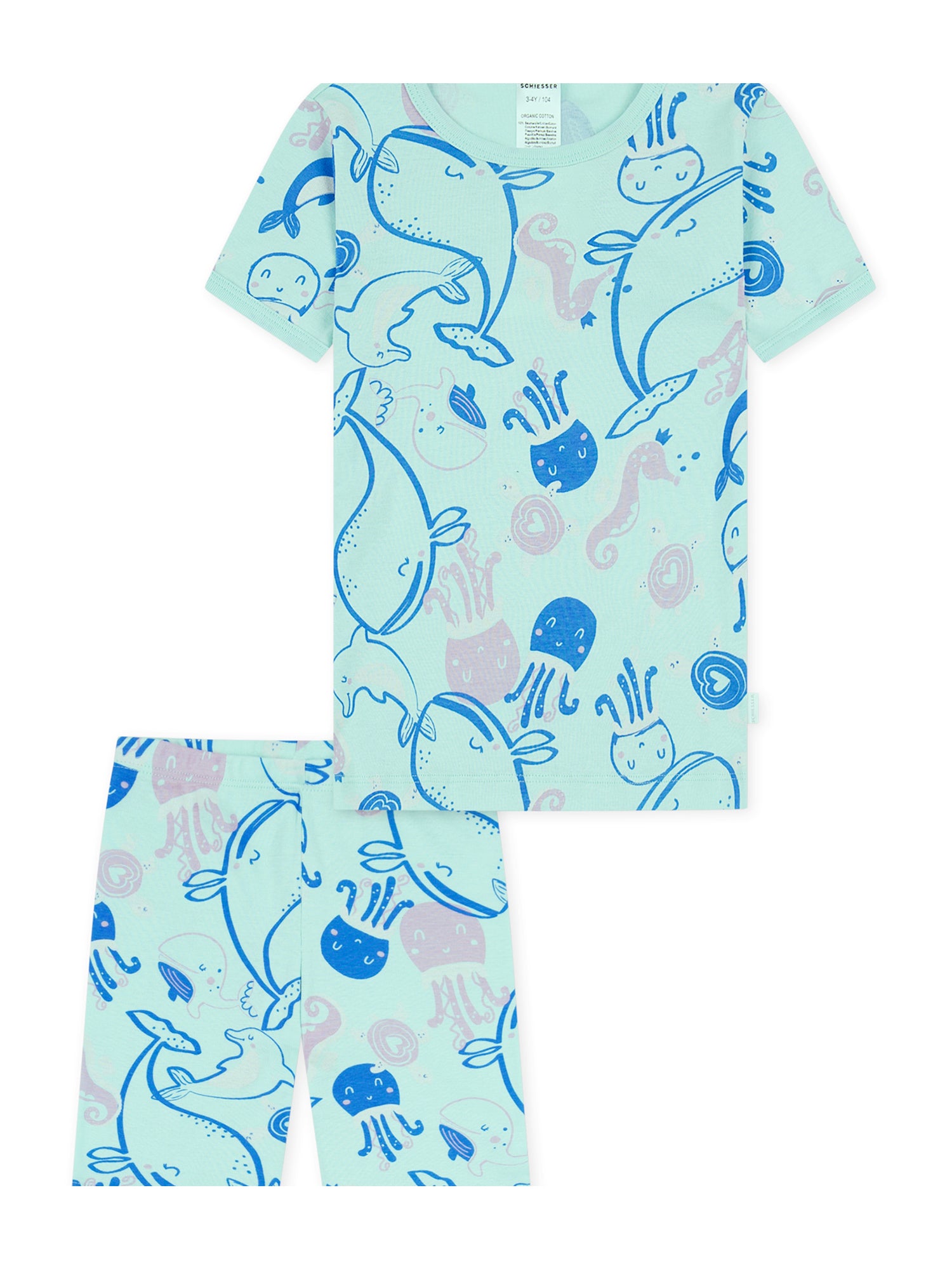 SCHIESSER Mädchen Pyjama Girls World Kurz