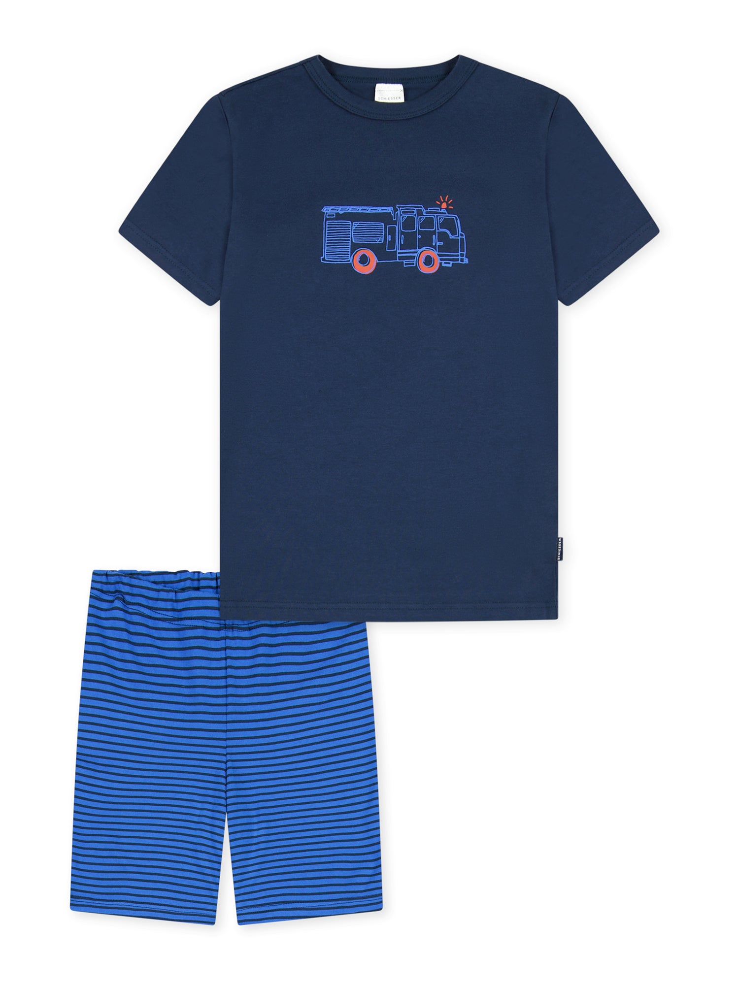SCHIESSER Jungen Pyjama Boys World Kurz