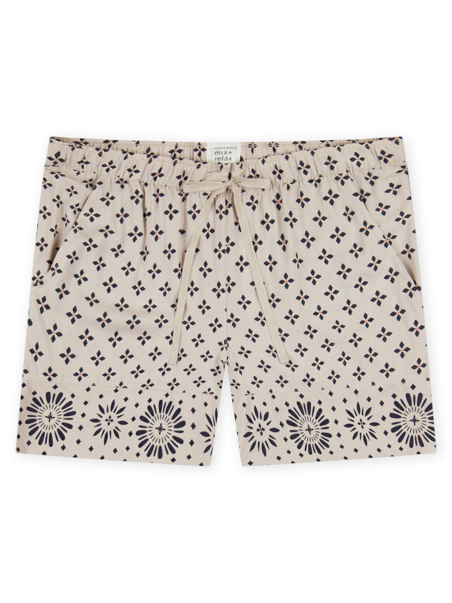 SCHIESSER Damen Pyjamashorts Mix & Relax Web