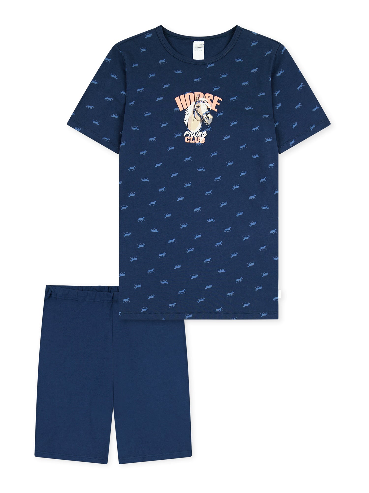 SCHIESSER Mädchen Pyjama Horse World Kurz