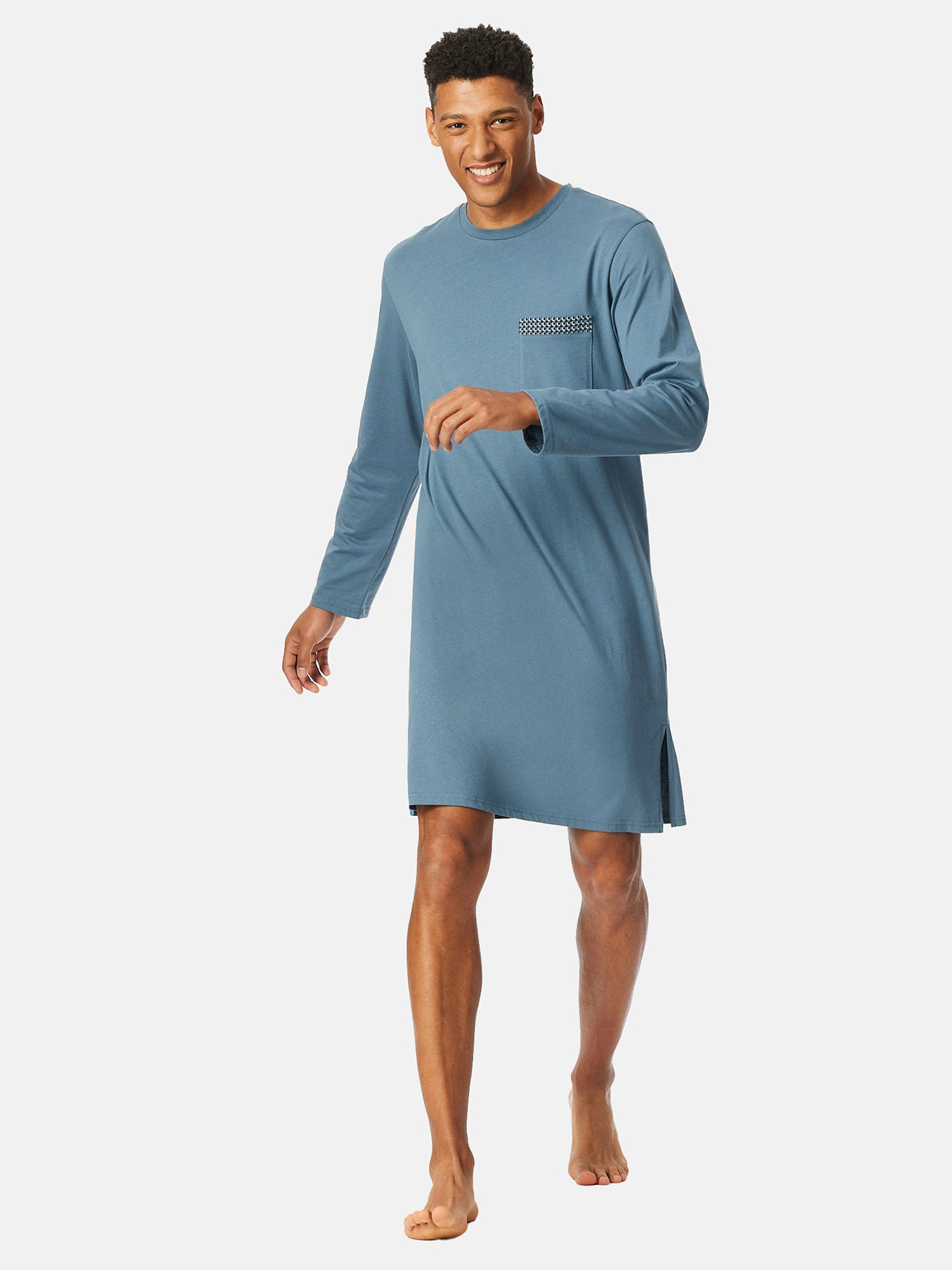 SCHIESSER Herren Nachthemd Comfort Nightwear