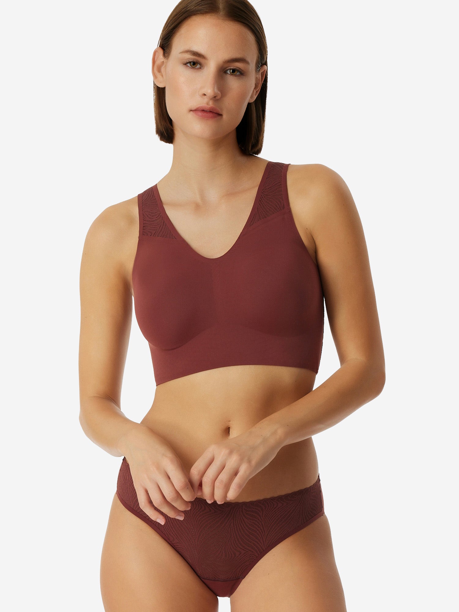 SCHIESSER Damen Bustier Invisible Soft Lace