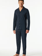 Schiesser Men's Long Pyjamas - Fine Interlock