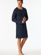 Schiesser Heren Lange Nachthemd - Fijne Interlock