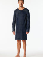 Schiesser Heren Lange Nachthemd - Fijne Interlock