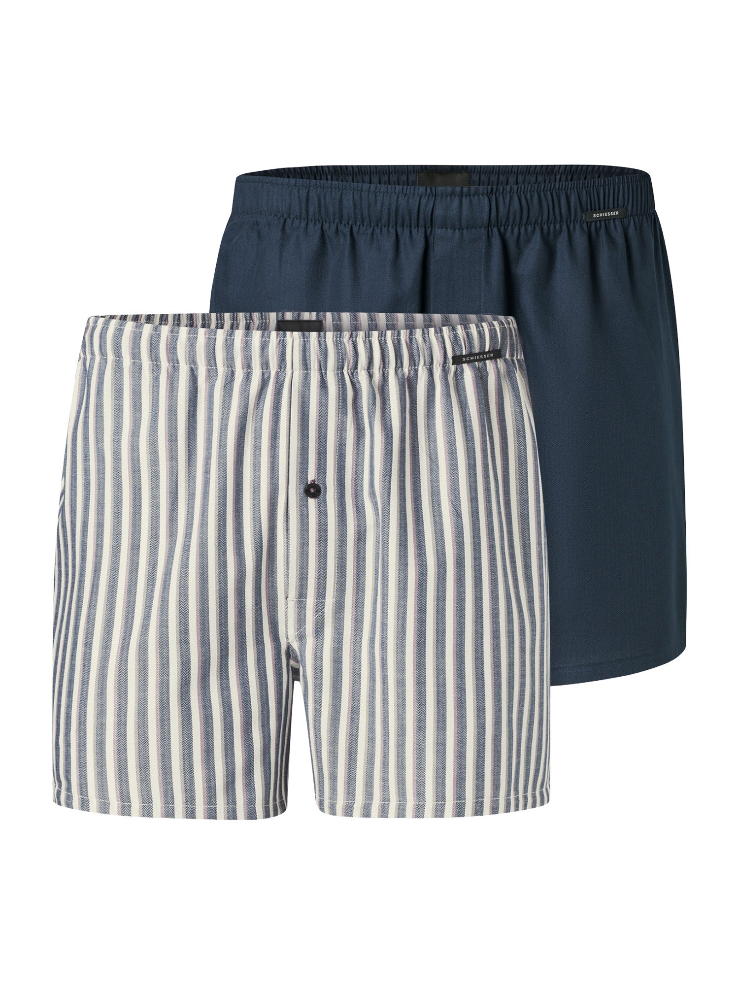 SCHIESSER Herren Boxershorts Web 2er Pack
