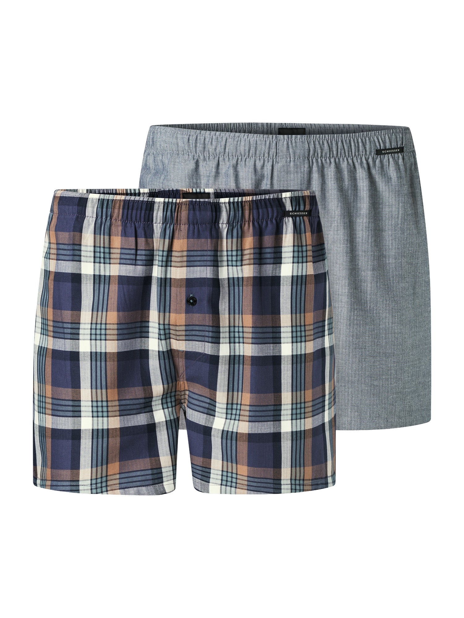 SCHIESSER Herren Boxershorts Web 2er Pack