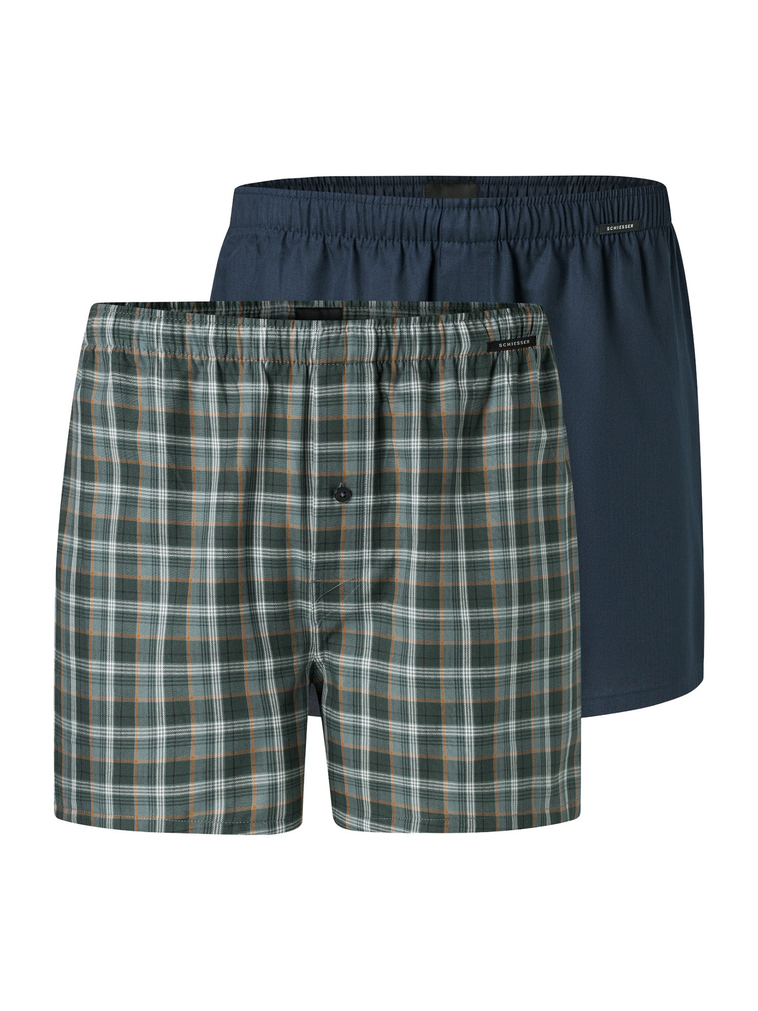 SCHIESSER Herren Boxershorts Web 2er Pack