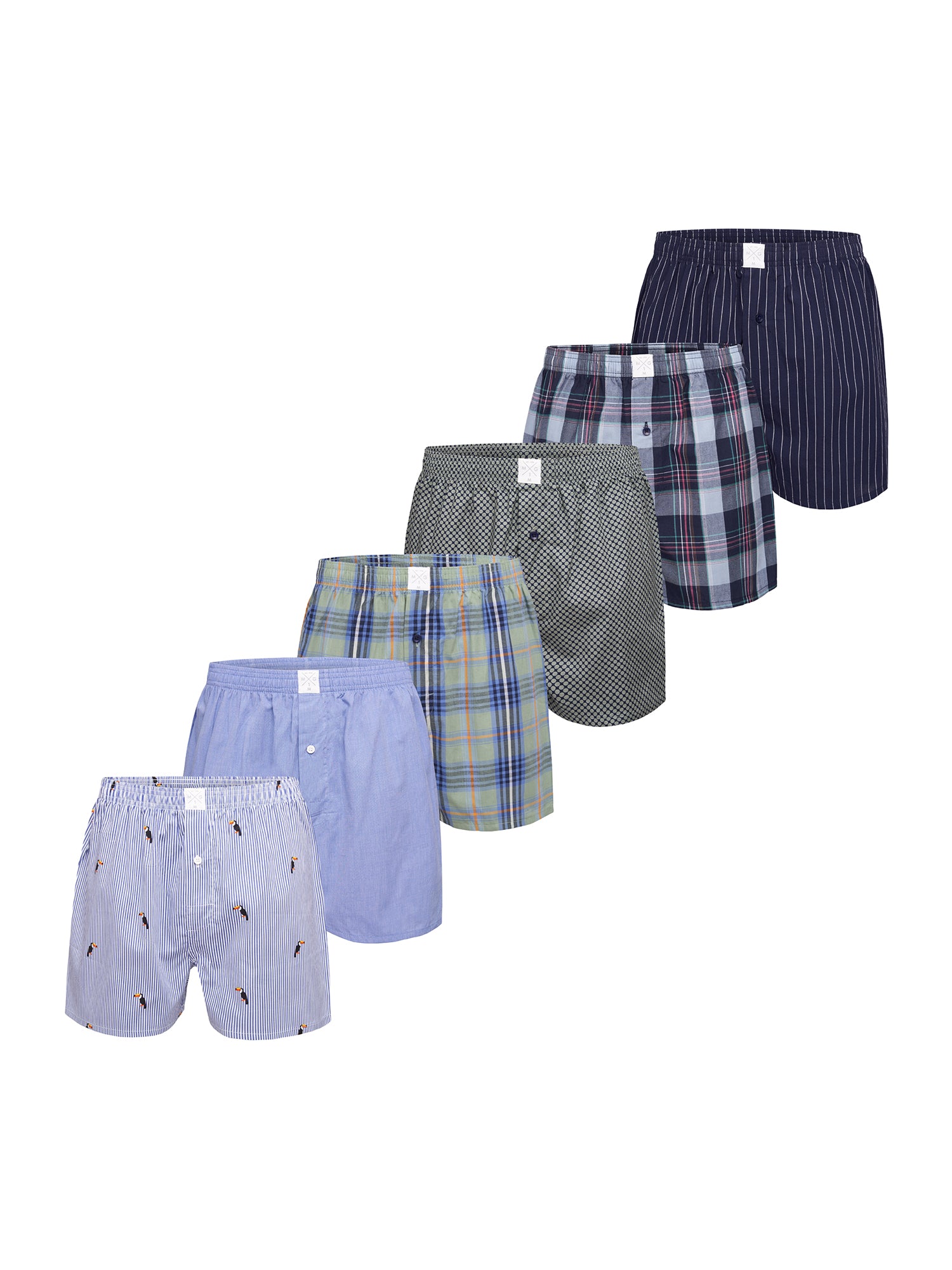 MG-1 Herren Boxershorts Classics 6er Pack