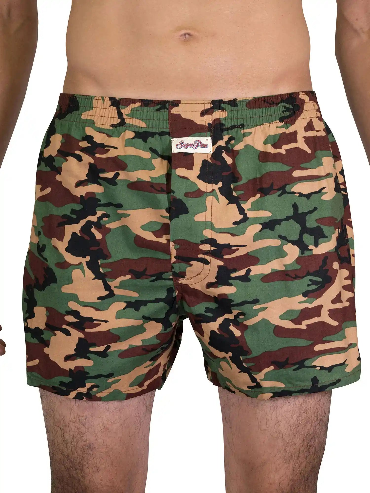 Sugar Pine herenboxershorts in vintage camouflageprint