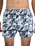 Sugar Pine herenboxershorts met sneeuwcamouflageprint