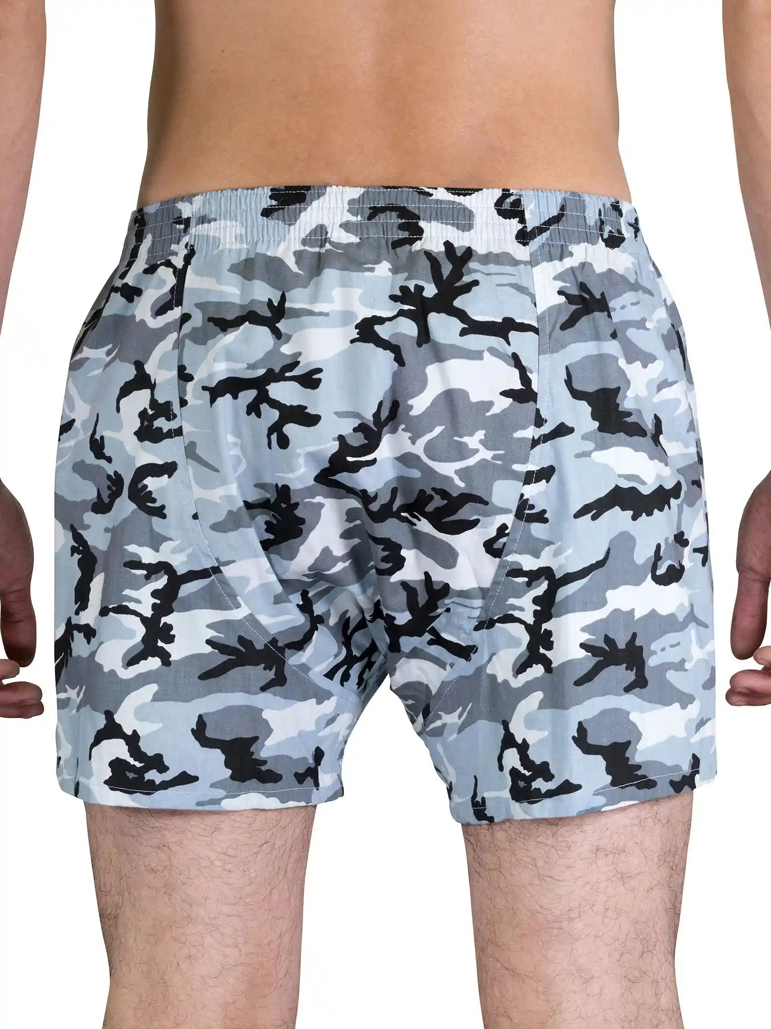 Sugar Pine herenboxershorts met sneeuwcamouflageprint