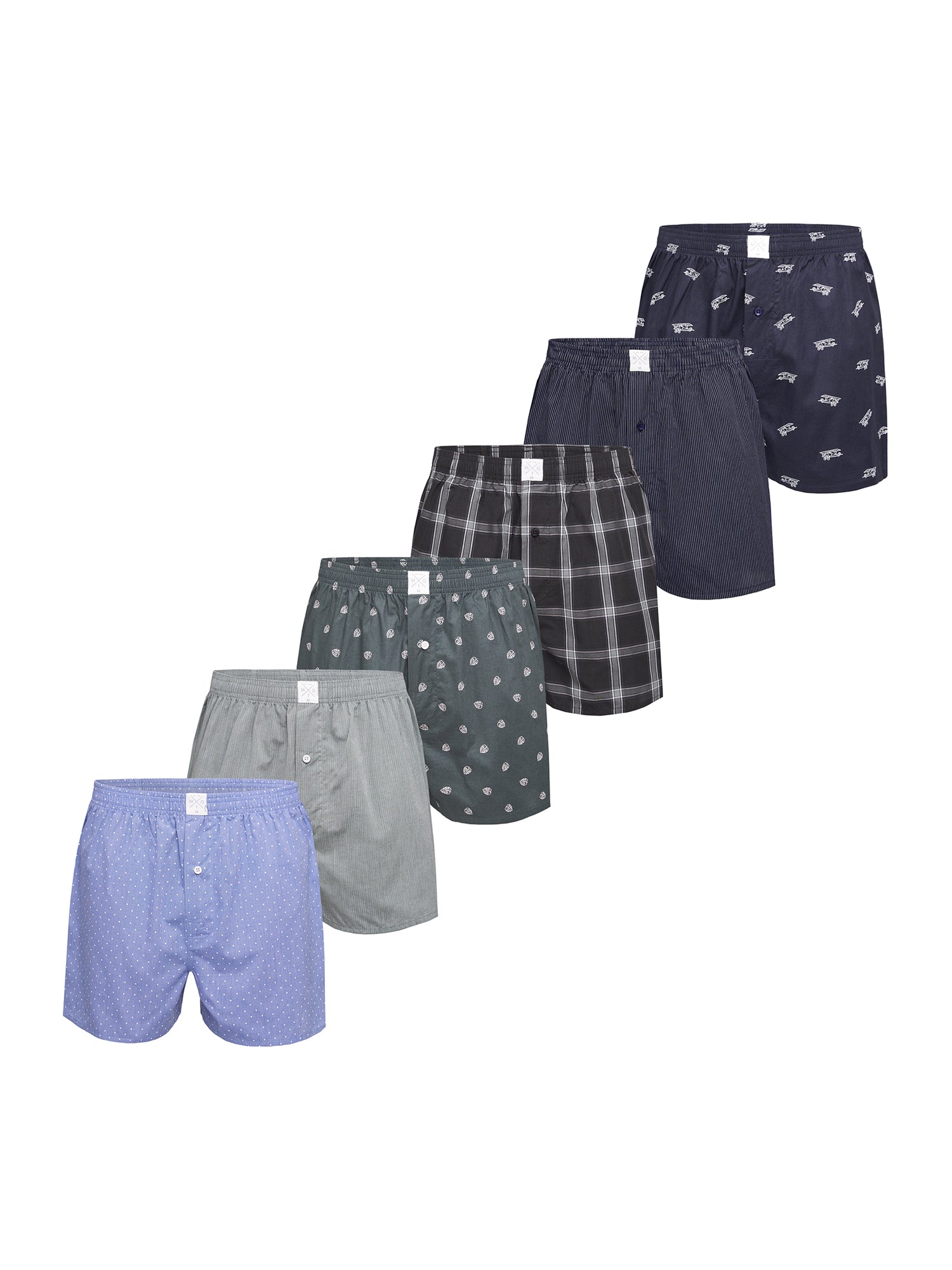 MG-1 Herren Boxershorts Classics 6er Pack