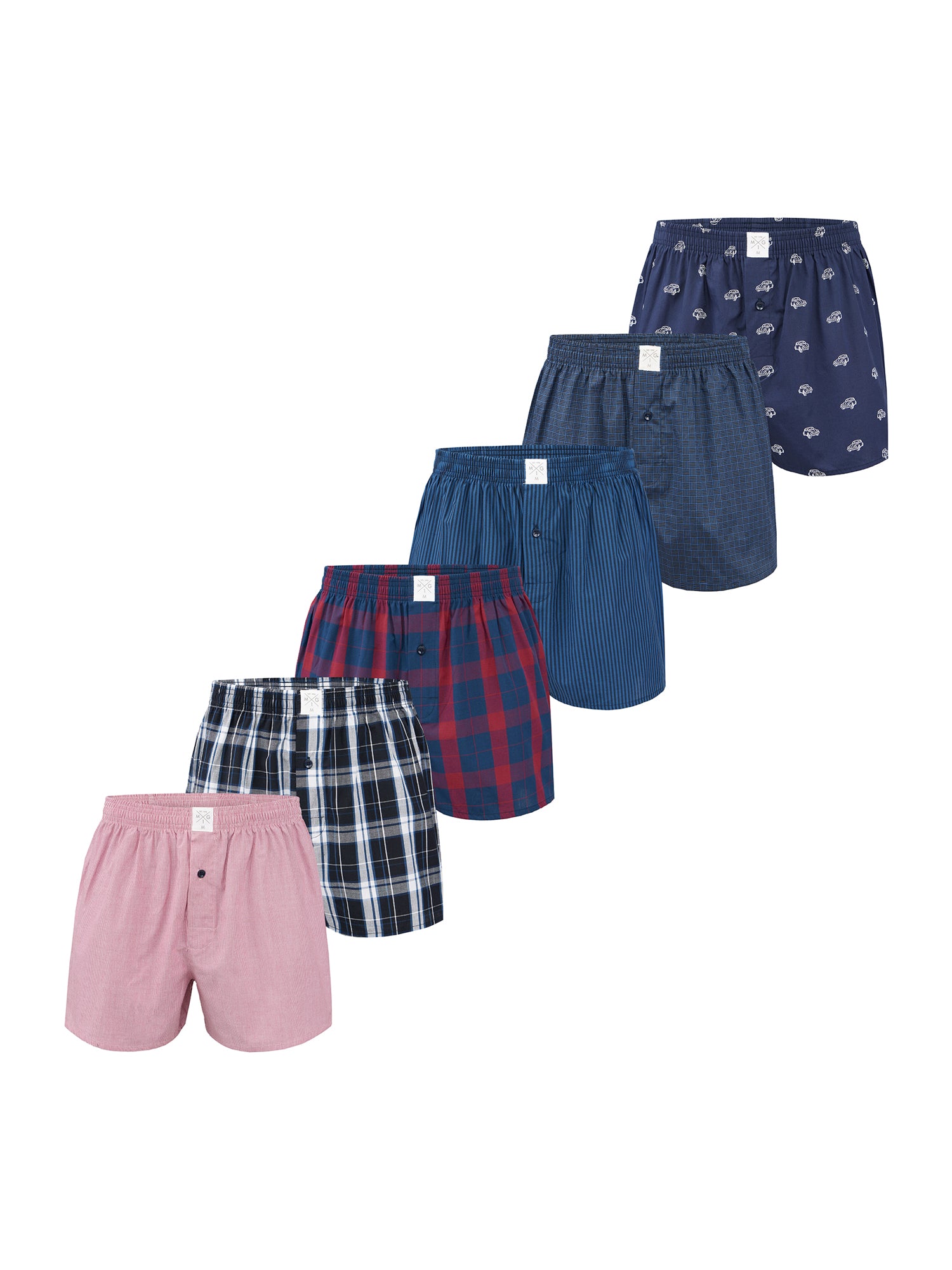 MG-1 Herren Boxershorts Classics 6er Pack