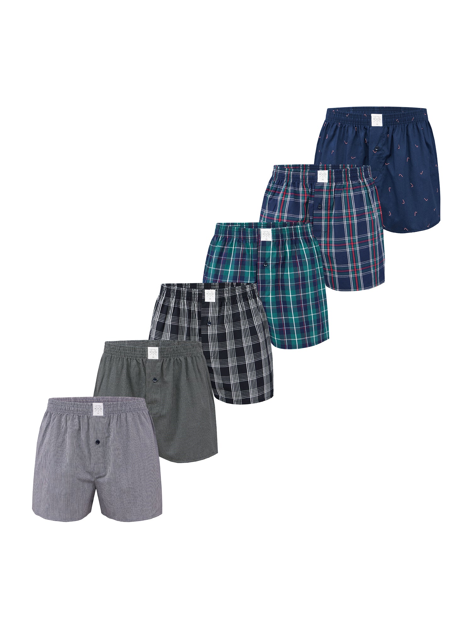 MG-1 Herren Boxershorts Classics 6er Pack