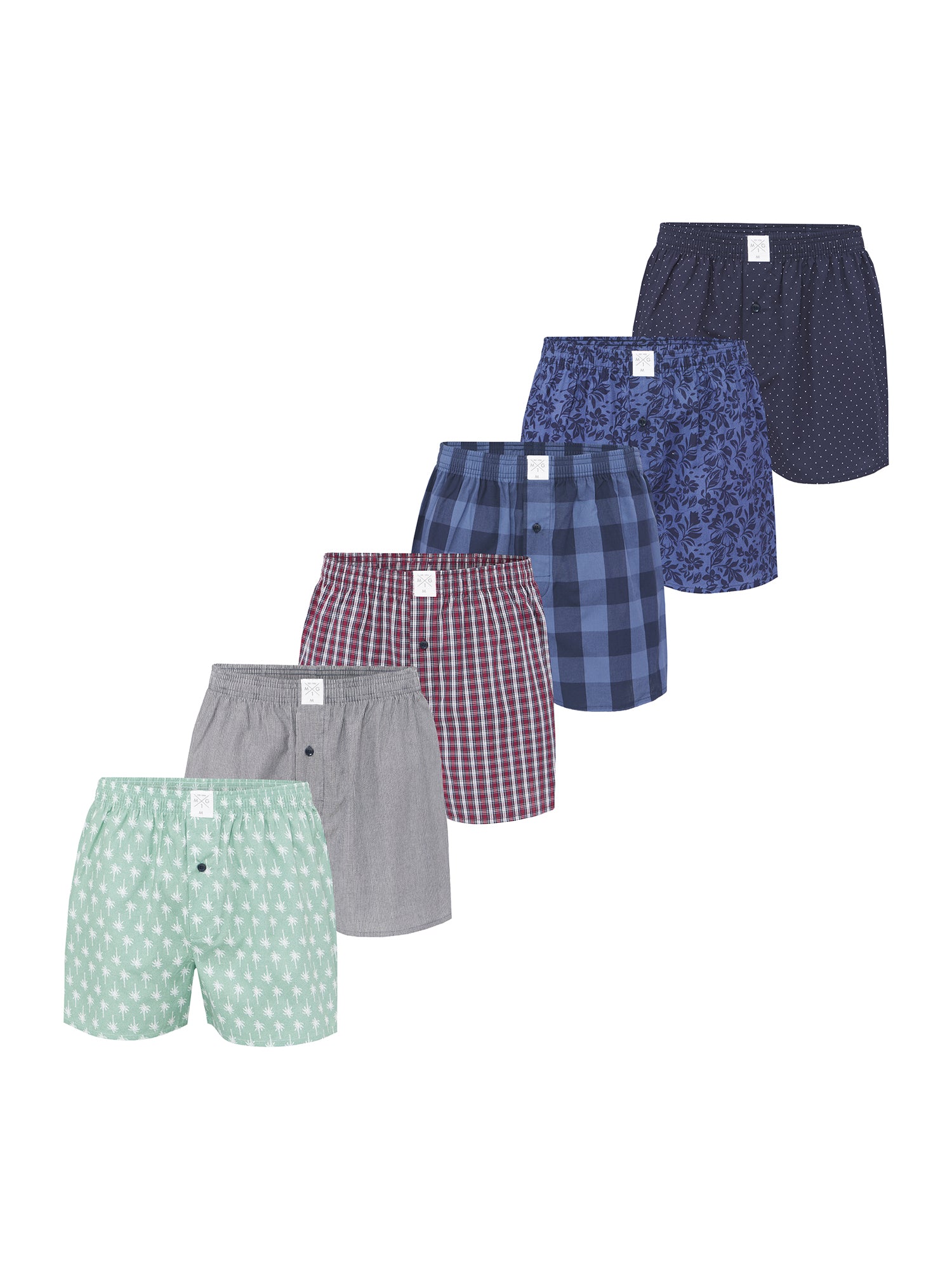 MG-1 Herren Boxershorts Classics 6er Pack