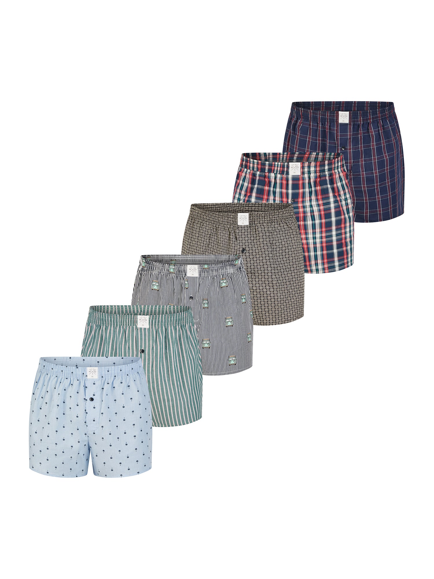 MG-1 Herren Boxershorts Classics 6er Pack
