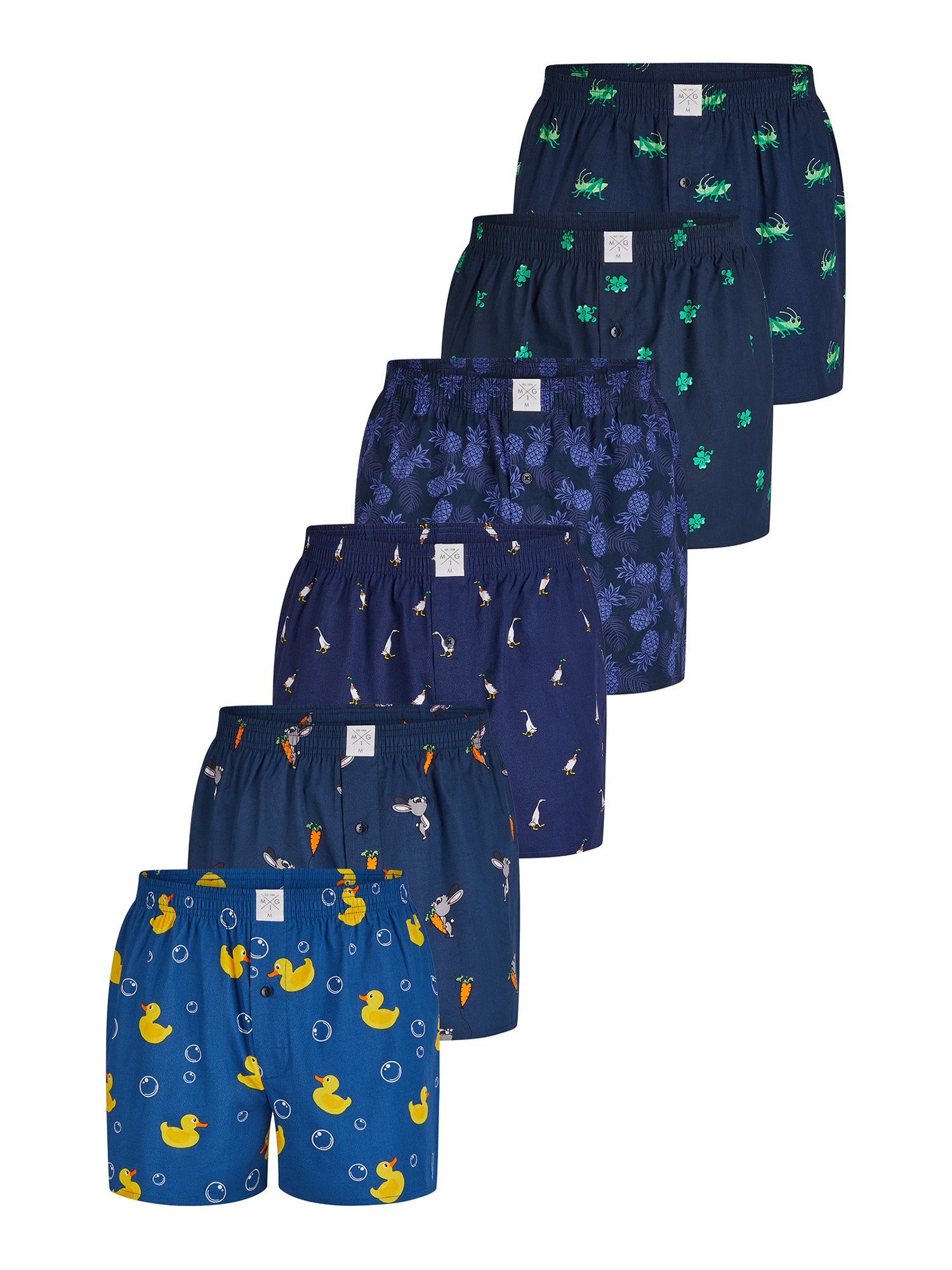 MG-1 Herren Boxershorts Classics 6er Pack
