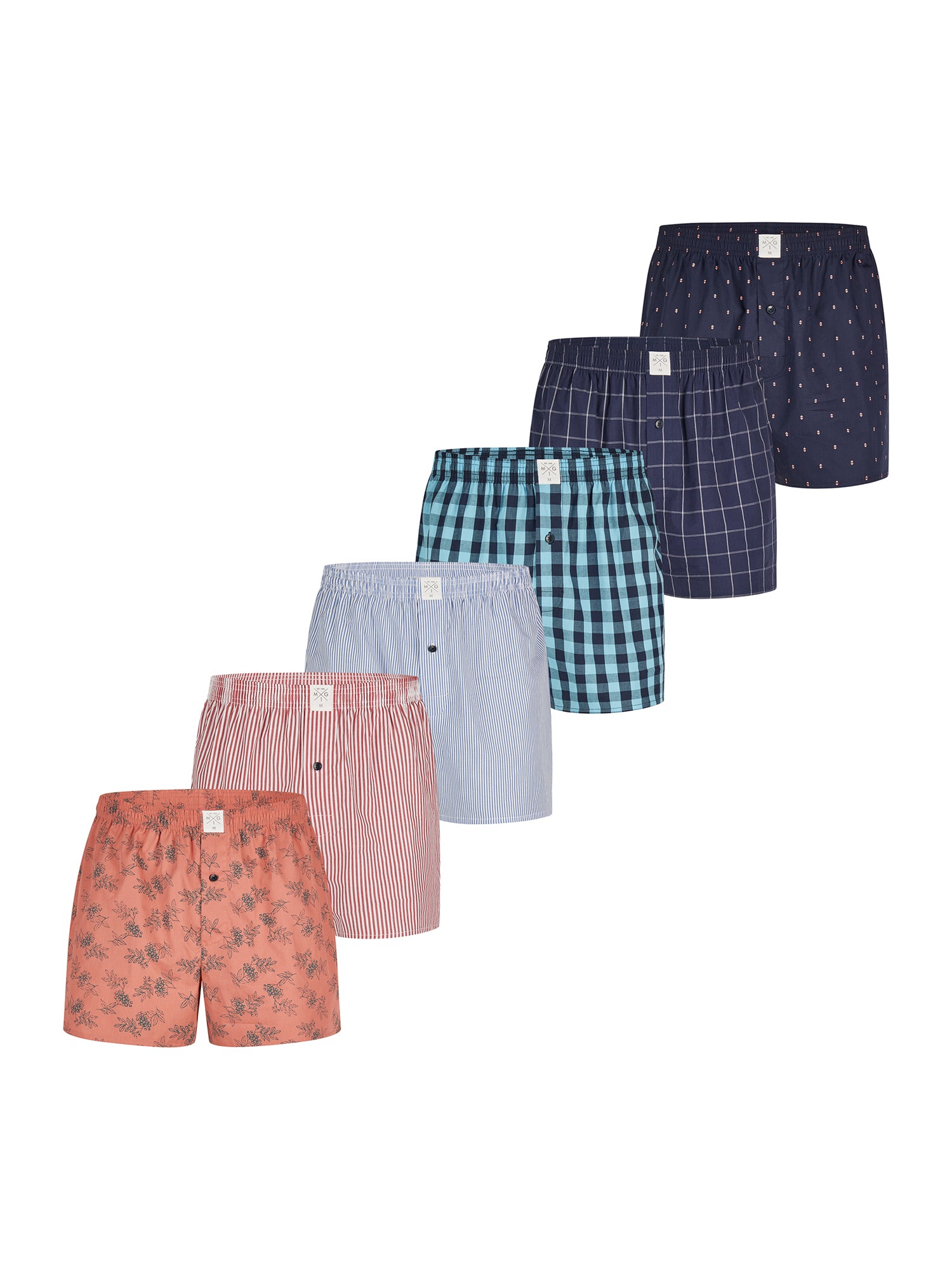 MG-1 Herren Boxershorts Classics 6er Pack