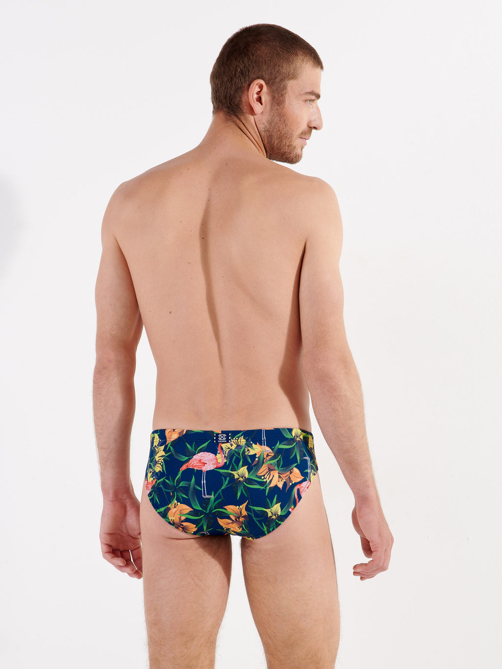 navy print / L