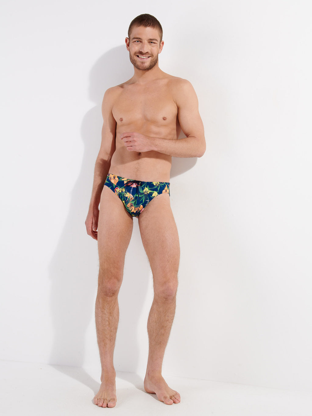 navy print / L