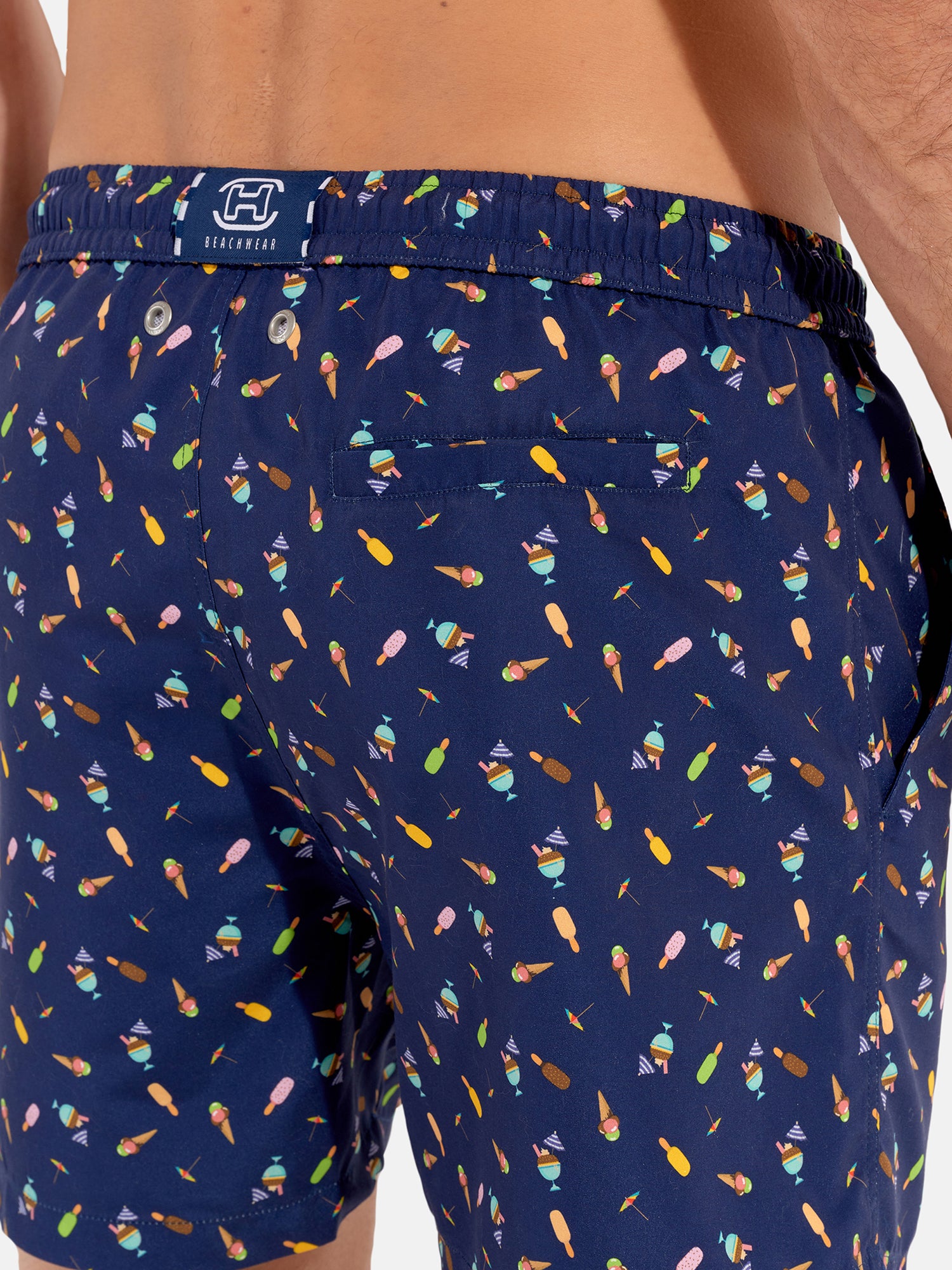 navy print / 2XL