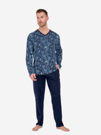 navy print / 2XL