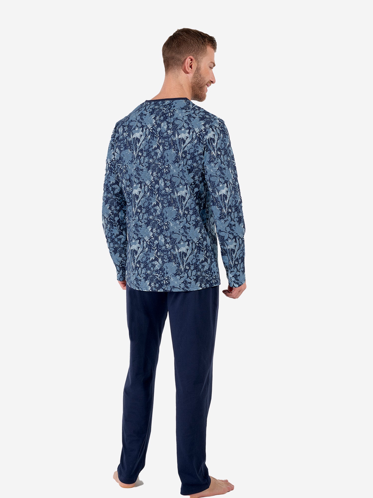 navy print / 2XL