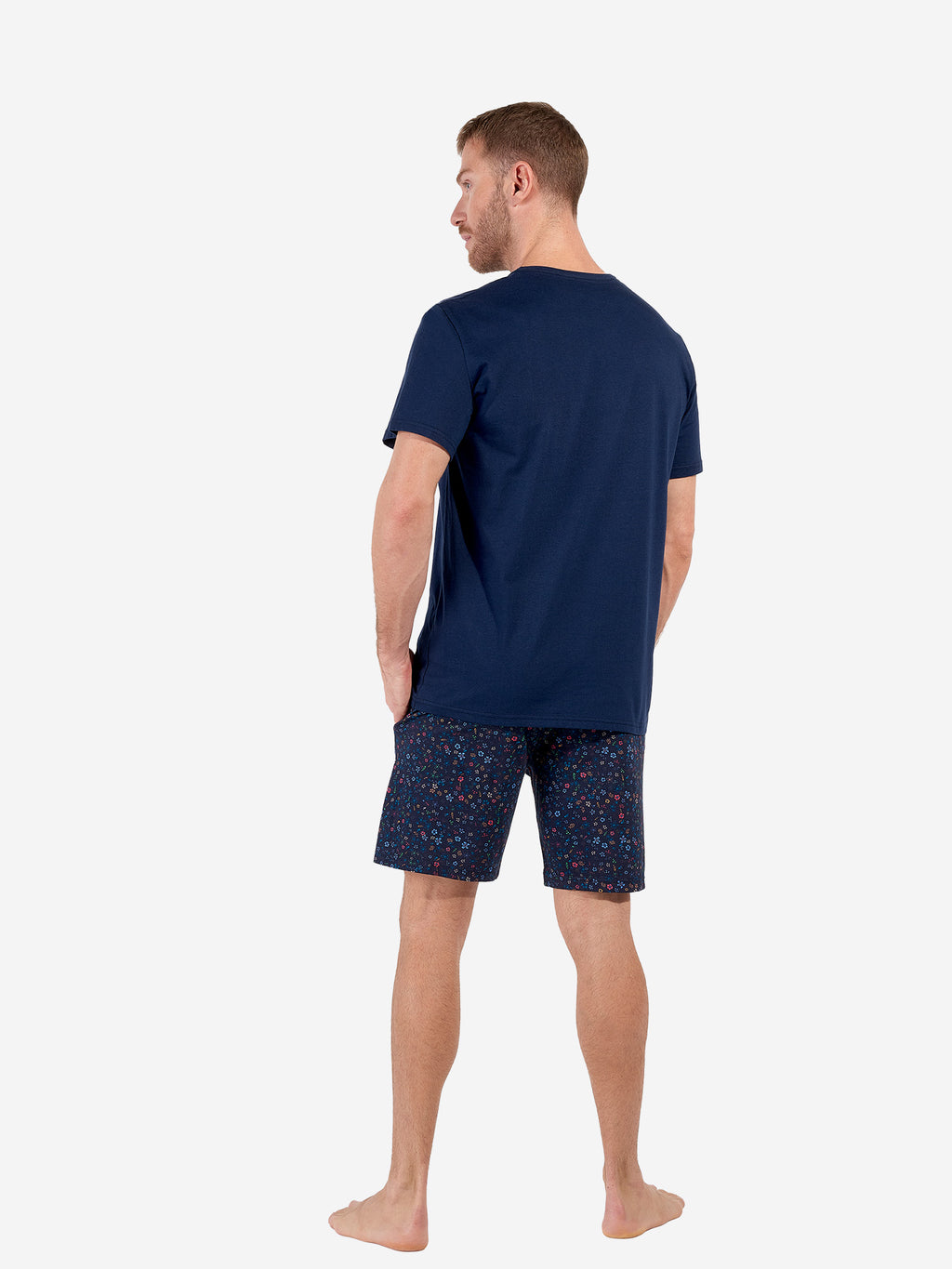 navy print / 2XL