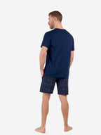 navy print / 2XL