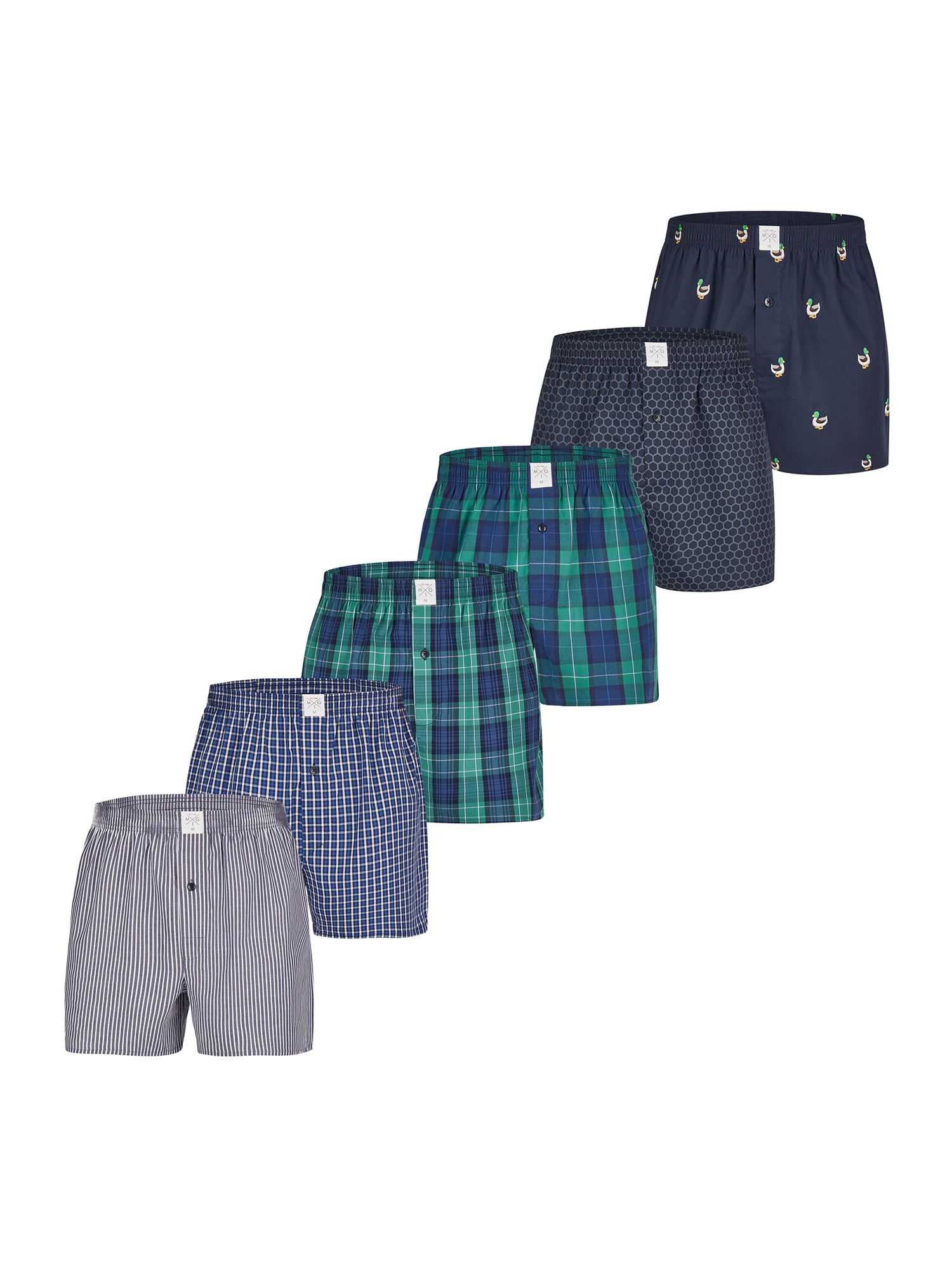 MG-1 Herren Boxershorts Classics 6er Pack