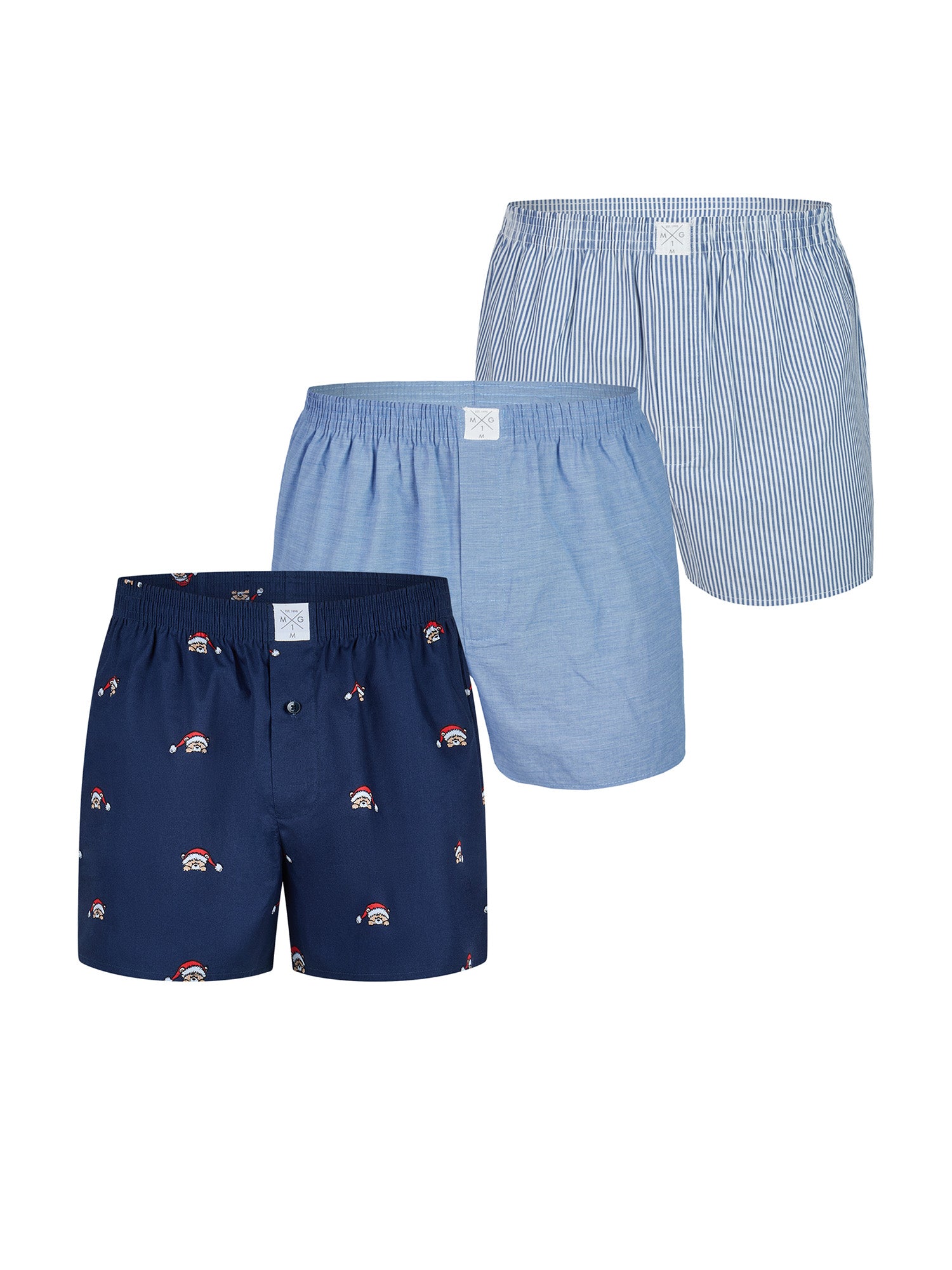 MG-1 Herren Boxershorts sugar cane 3er Pack