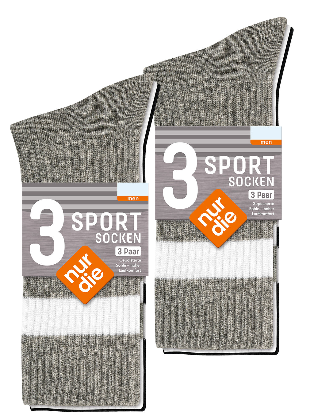 NUR DIE Herren Sport Socken 6er Pack