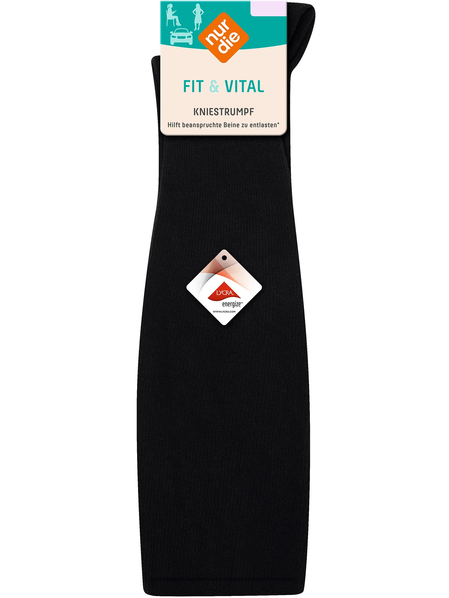 NUR DIE Damen Kniestrümpfe Fit & Vital