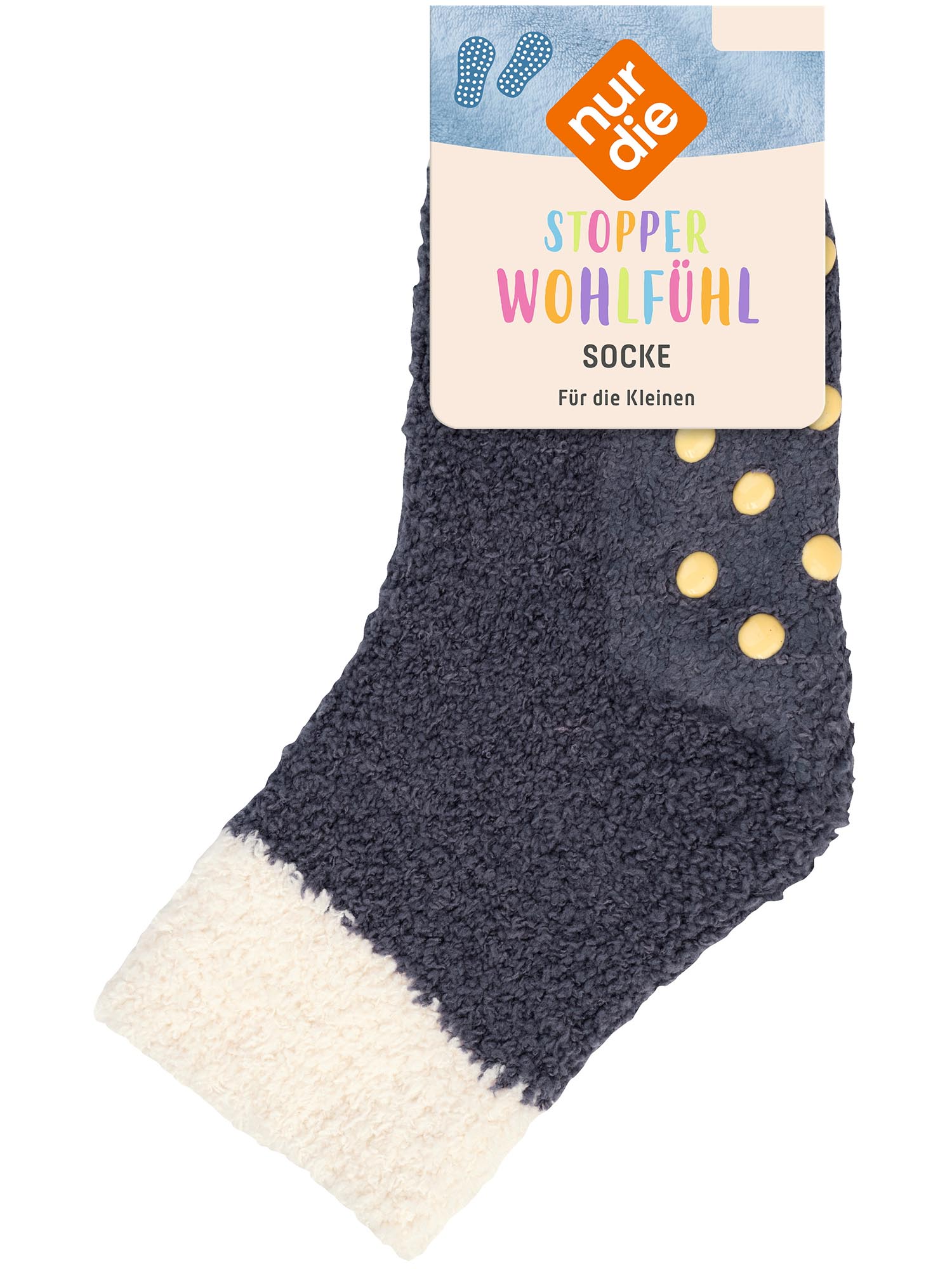 NUR DIE Kinder Socken mit Stopper Wohlfühlsocken