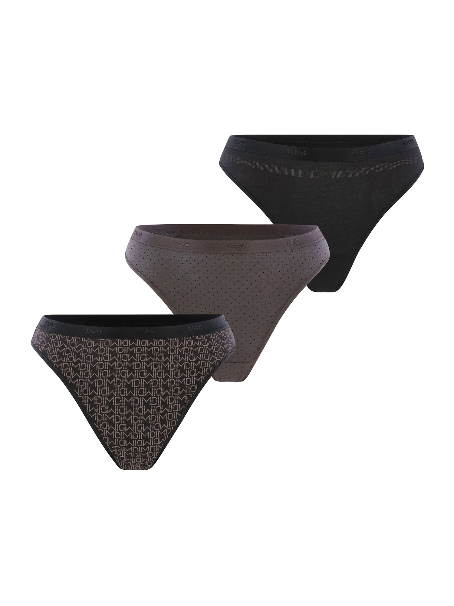 DIM Damen String Les Pockets 3er Pack