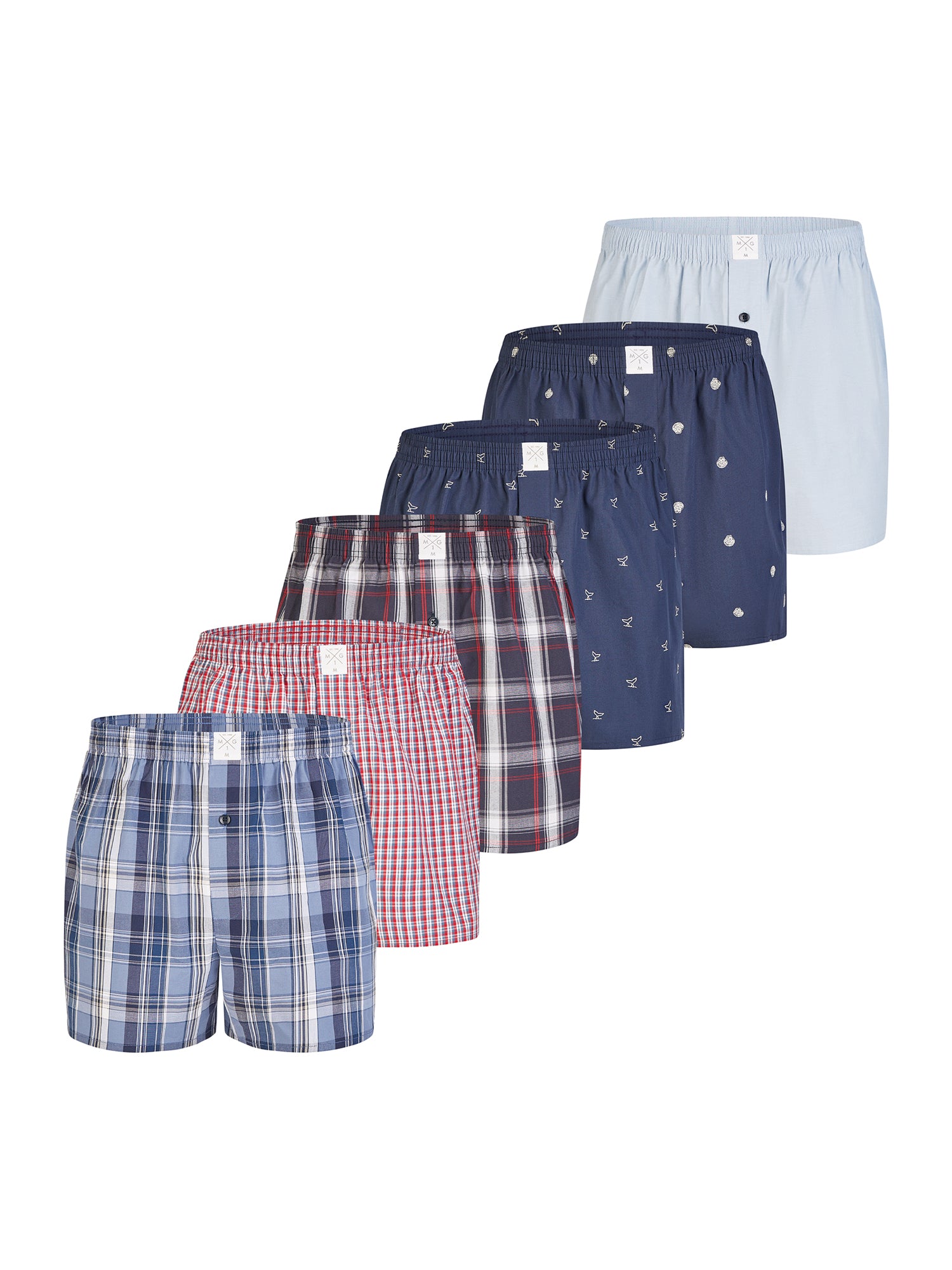 MG-1 Herren Boxershorts Classics 6er Pack