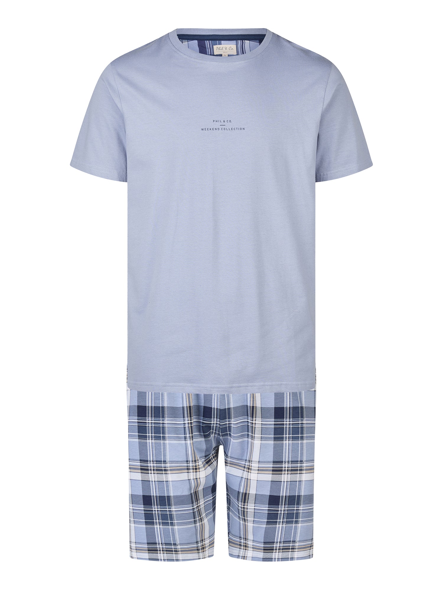 Phil & Co. Berlin Herren Pyjama Shorty Kurz