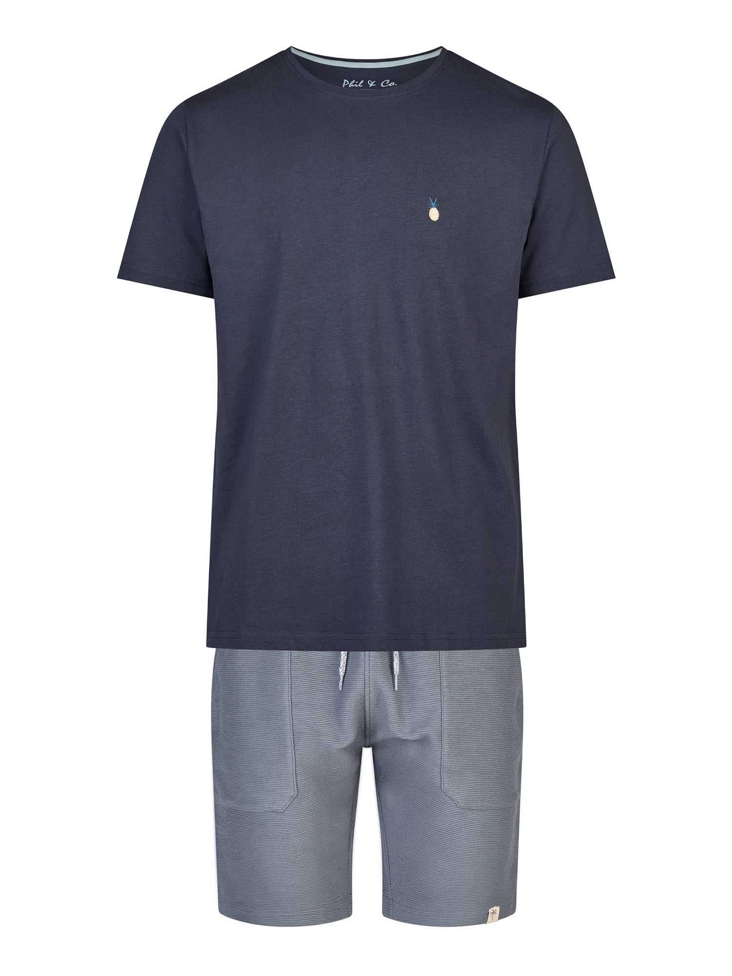 Phil & Co. Berlin Herren Pyjama Shorty Kurz