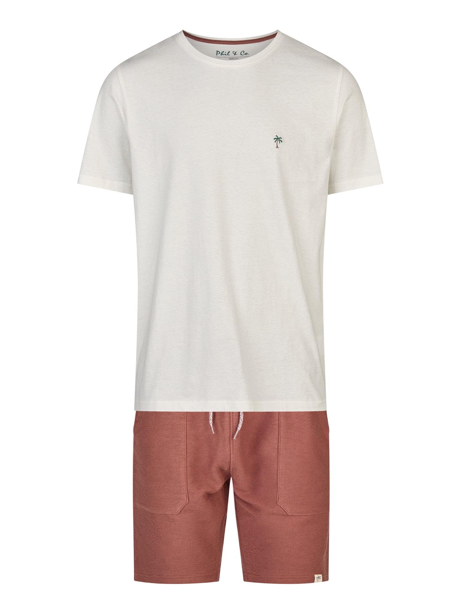 Phil & Co. Berlin Herren Pyjama Shorty Kurz