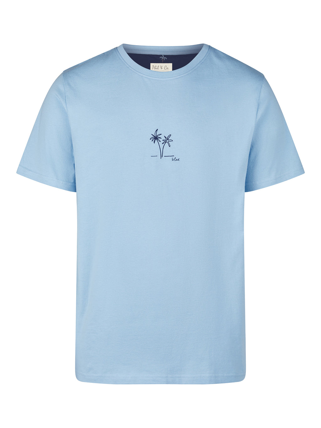 hellblau-navy / L