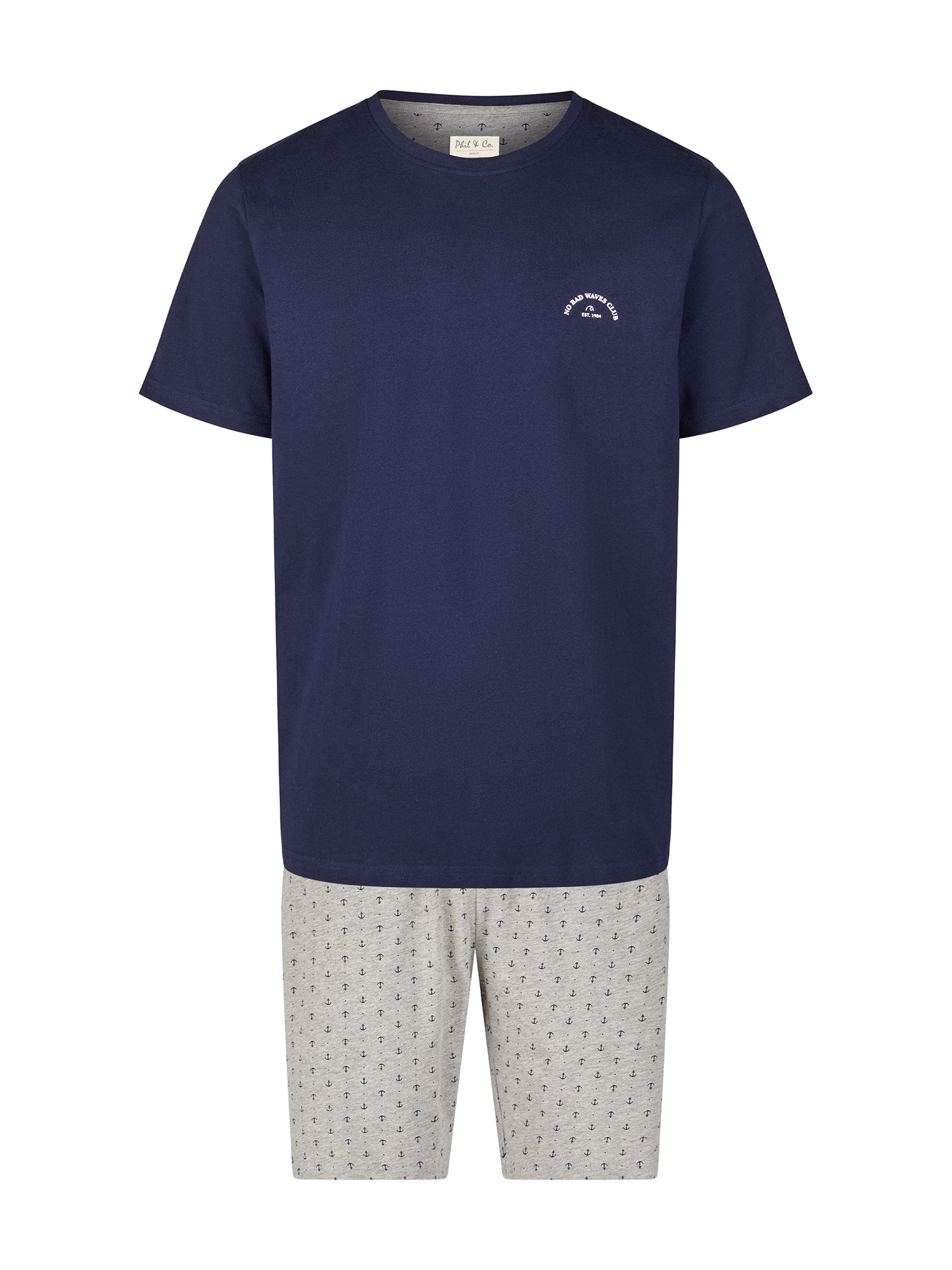 Phil & Co. Berlin Herren Pyjama Shorty Kurz