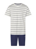 weiß-navy / L