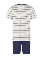 weiß-navy / L