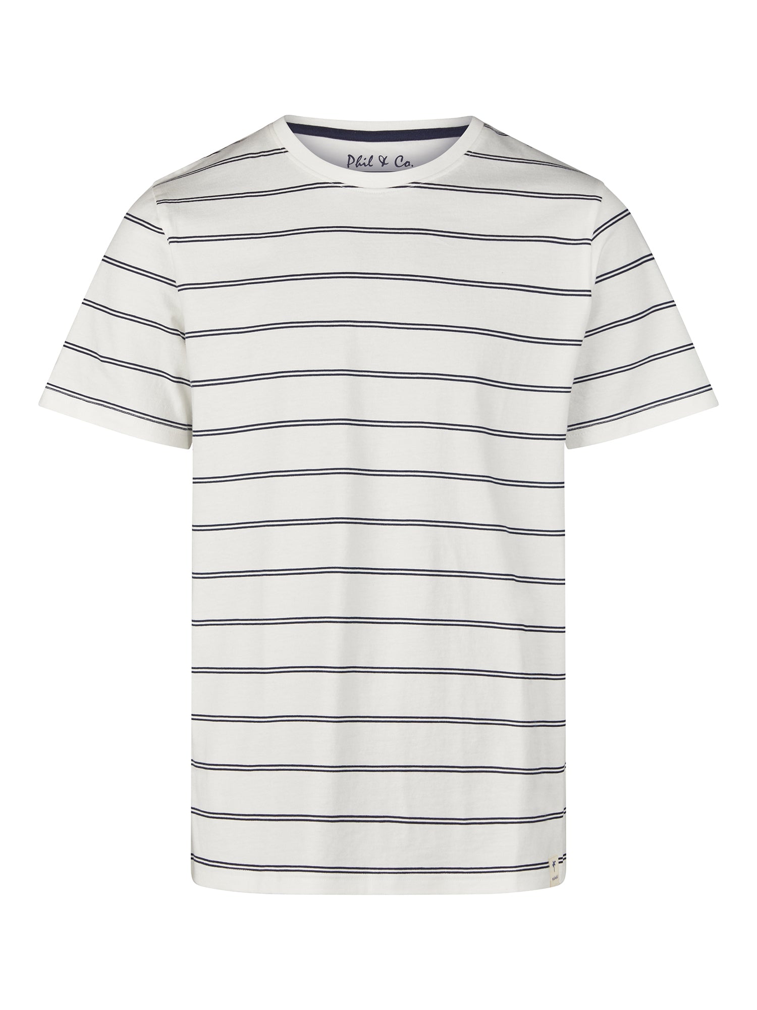 weiß-navy / L