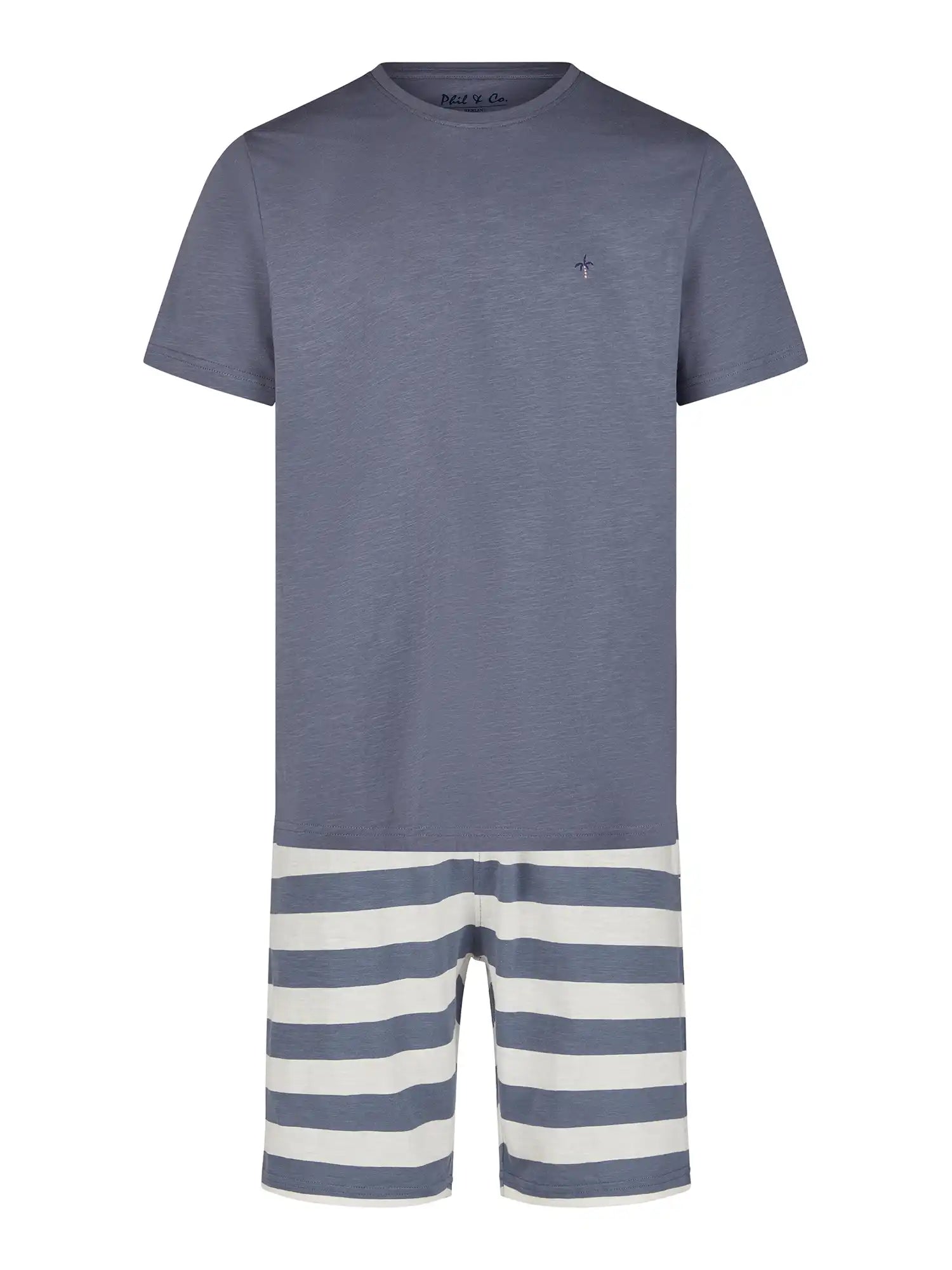 Phil & Co. Berlin Herren Pyjama Kurzarm