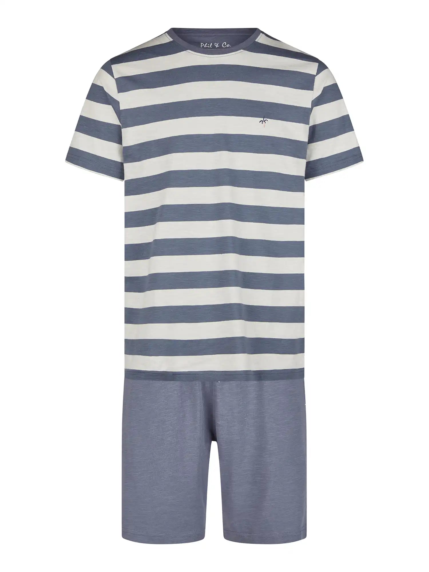 Phil & Co. Berlin Herren Pyjama Kurzarm